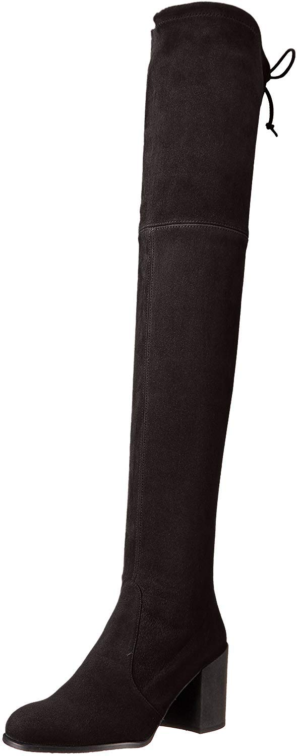 Stuart Weitzman Women's Tieland Over The Knee Boot Black Suede 10 N