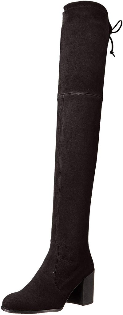 Stuart Weitzman Women's Tieland Over The Knee Boot Black Suede 10 N