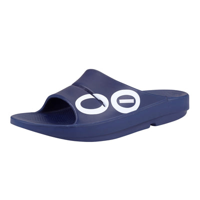 OOFOS OOahh Unisex Sandal, 12 D(M) US, Navy