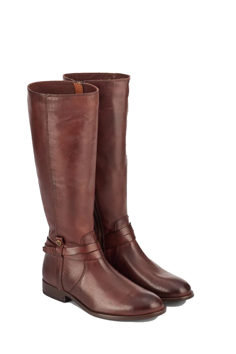 Frye Women's Melissa Belted Tall Knee High Boot, Redwood - 8.5M