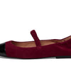 Cole Haan Women's Yvette Mj Ballet Flat, Black Cherry Suede, 8.5