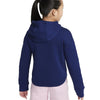 Nike Girl's Sportswear Club Fleece Hoodie (Little Kids/Big Kids) Blue Void/Arctic Punch/White MD (10-12 Big Kid)