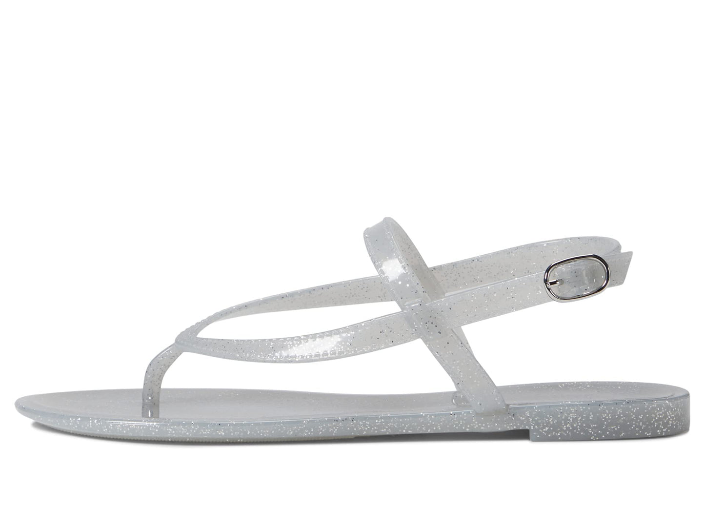Stuart Weitzman Summer Jelly Sandal Silver 10 B