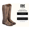 Frye Melissa Button 2 Equestrian-Inspired Tall Boots for Women Made from Hard-Wearing Vintage Leather with Antique Metal Hardware and Leather Outsole – 15 ½” Shaft Height, Grey - 6.5M