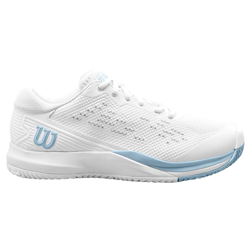 WILSON Rush Pro Ace White/White/Baby Blue 7 B (M)