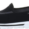 Skechers Women's Go Walk Original Slip-On Walking Shoes, Black/White, 8 W US
