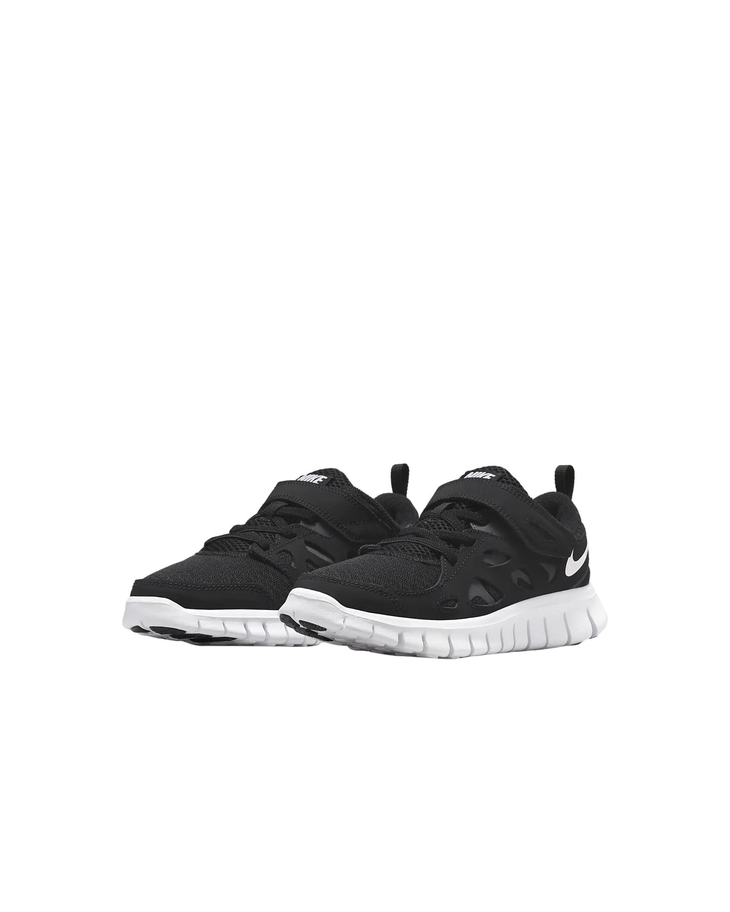 Nike Free Run 2 (Little Kid) Black/White/Dark Grey