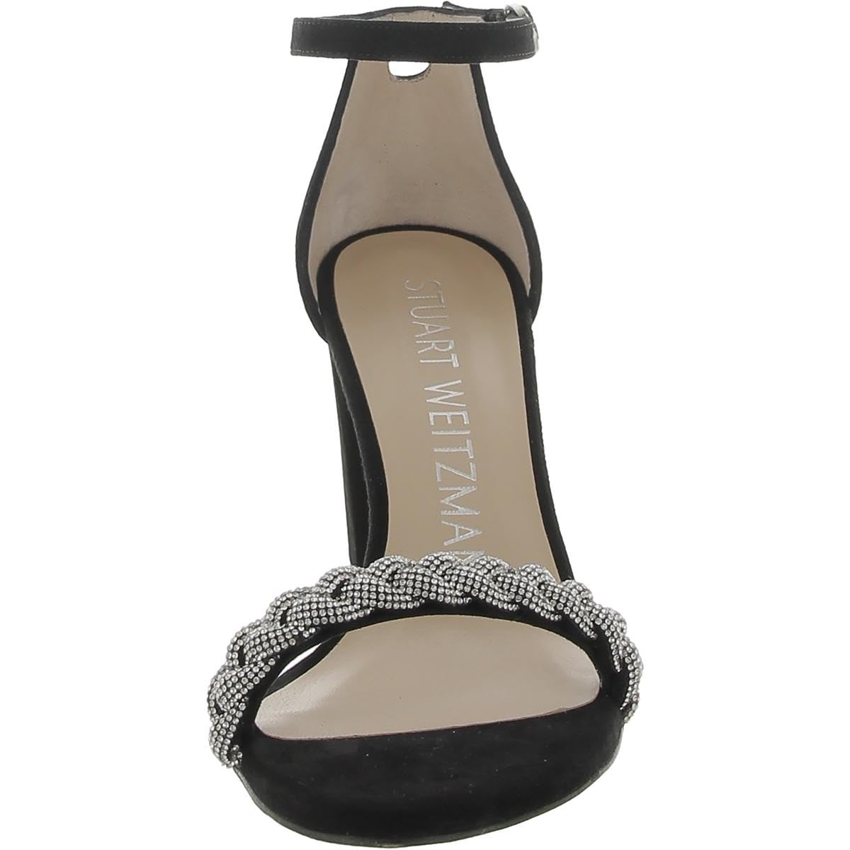 Stuart Weitzman Nearlynude Highshine Sandal Black 10.5 B