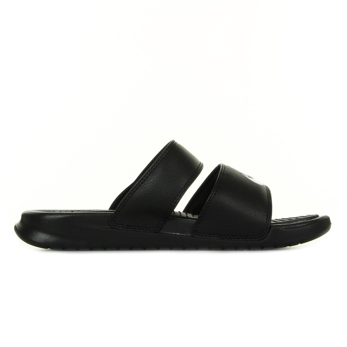 Nike Womens Benassi Duo Ultra Slide Black/White Sandal 7 Women US