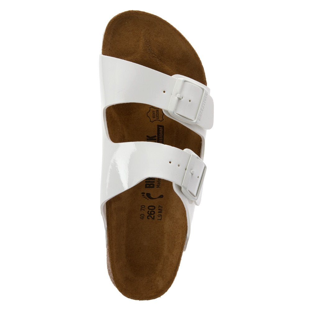 Birkenstock Womens Arizona Super Grip Bright White Slide - 36 NAR