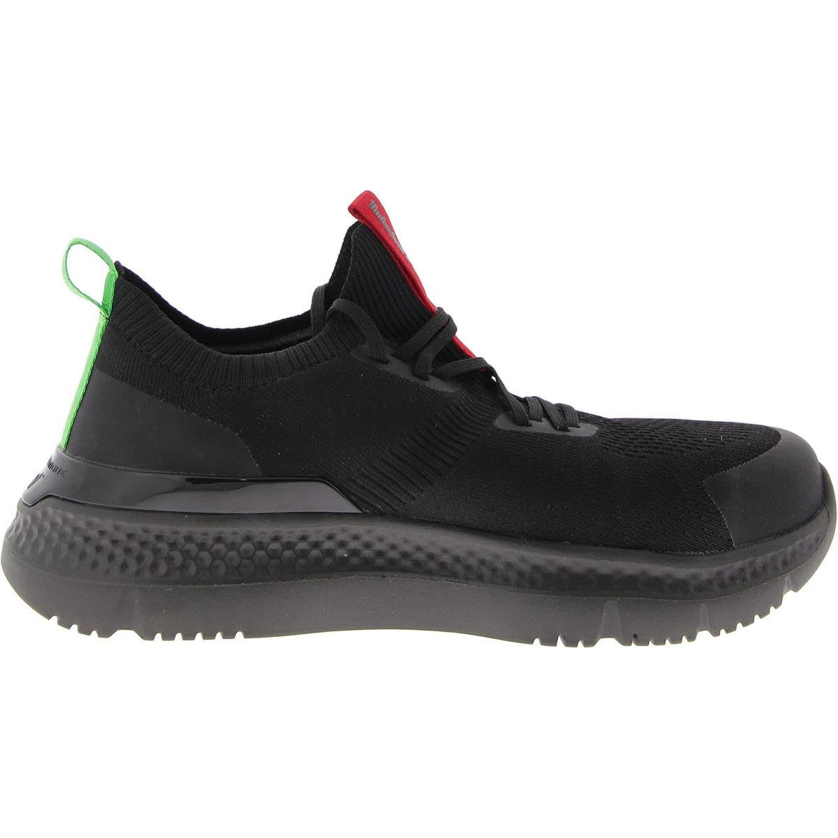 Timberland PRO Setra Knit Composite Safety Toe - Sneakers for Men - Moisture-Wicking Lining - Pull Tabs Black/Red 14 D - Medium