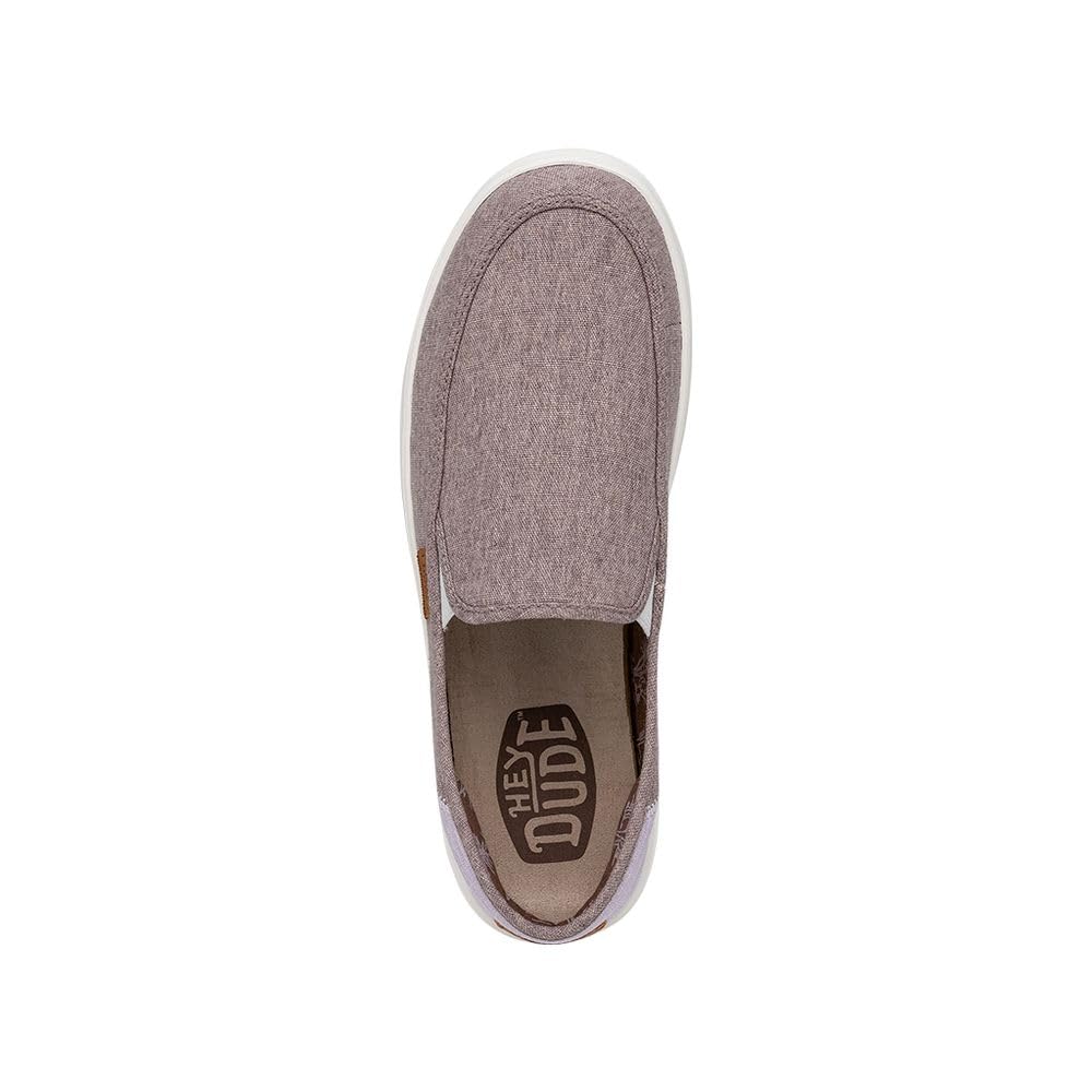 HEYDUDE Sunapee Craft Linen Tan Size M14 | Men's Shoes | Men's Slip On Sneakers | Comfortable & Light-Weight