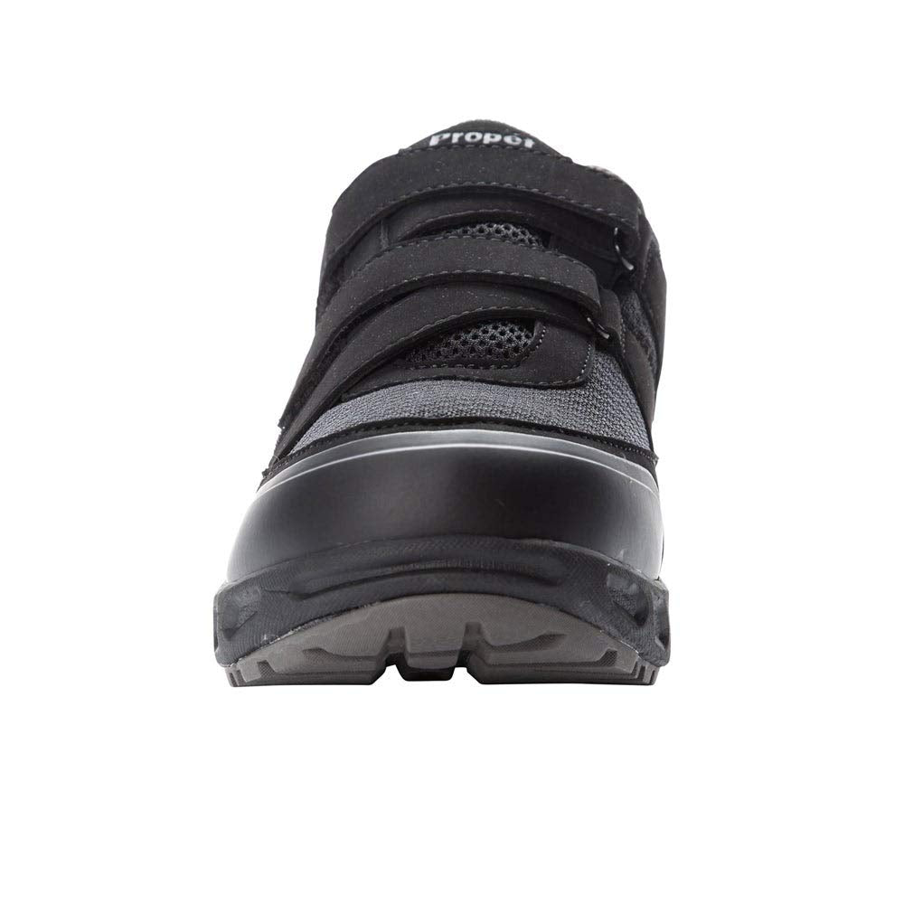 Propet Men's Matthew Strap Sneaker, Black, 11 D US