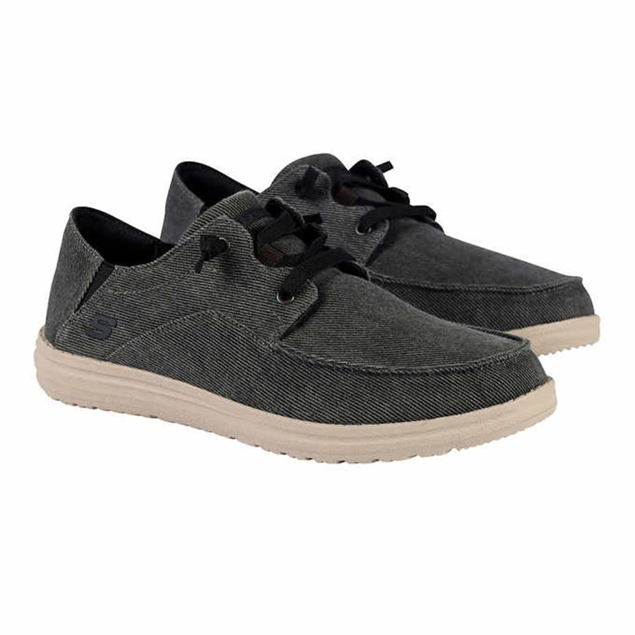 Skechers Men's Memory Foam Ultra Premium Cushion Sneaker, 9, Black Heather