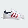 adidas Superstar (Big Kid) Footwear White/Better Scarlet/Night Indigo 4.5 Big Kid M