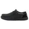 Hey Dude Men's Paul Sox Total Black Size 12 | Men’s Shoes | Men's Lace Up Loafers | Comfortable & Light-Weight