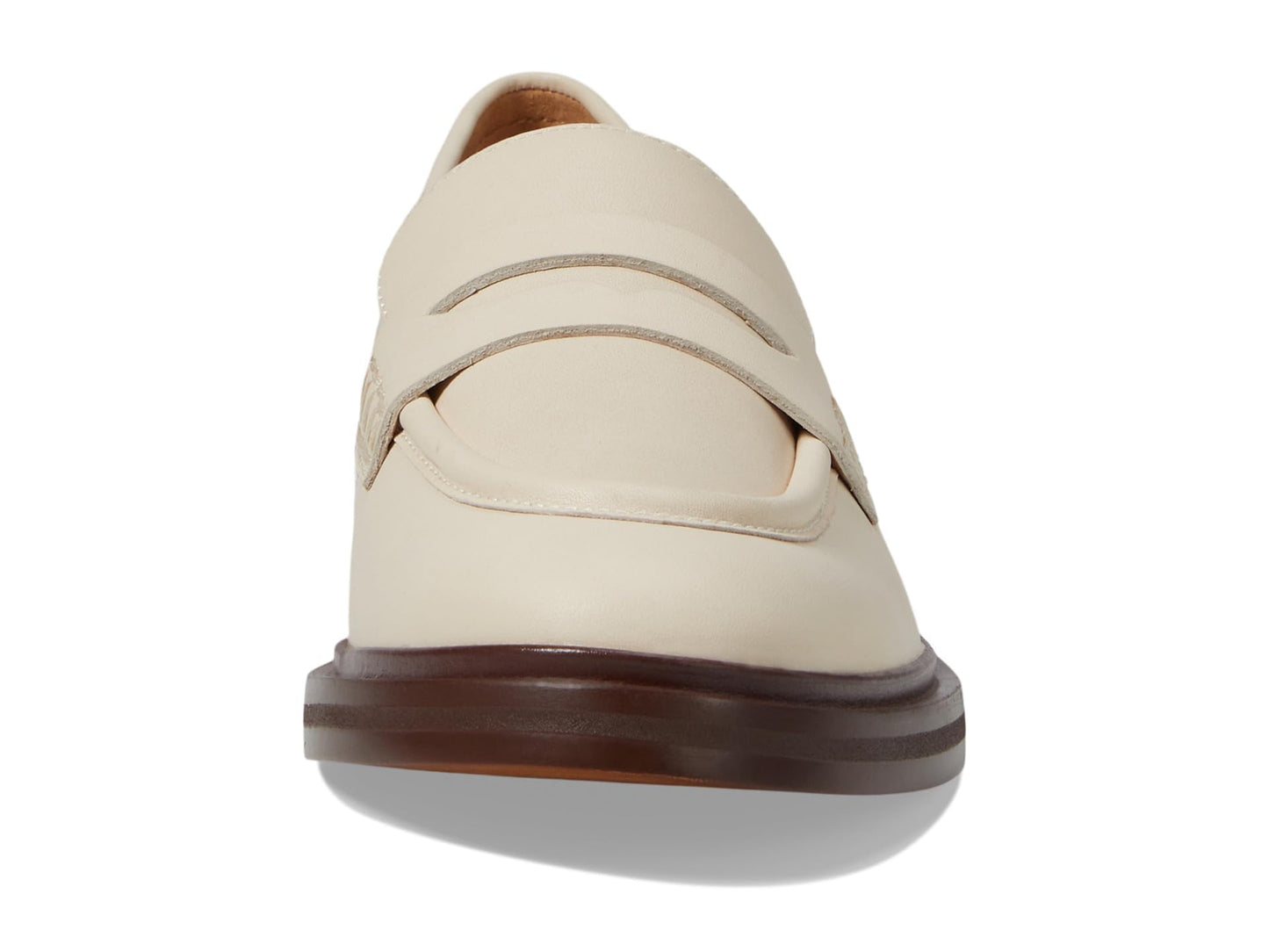 Madewell Womens The Vernon Loafer Ecru 7 Medium