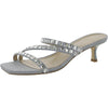 Michael Kors Celia Kitten Slide Blue Haze Multi 8 M
