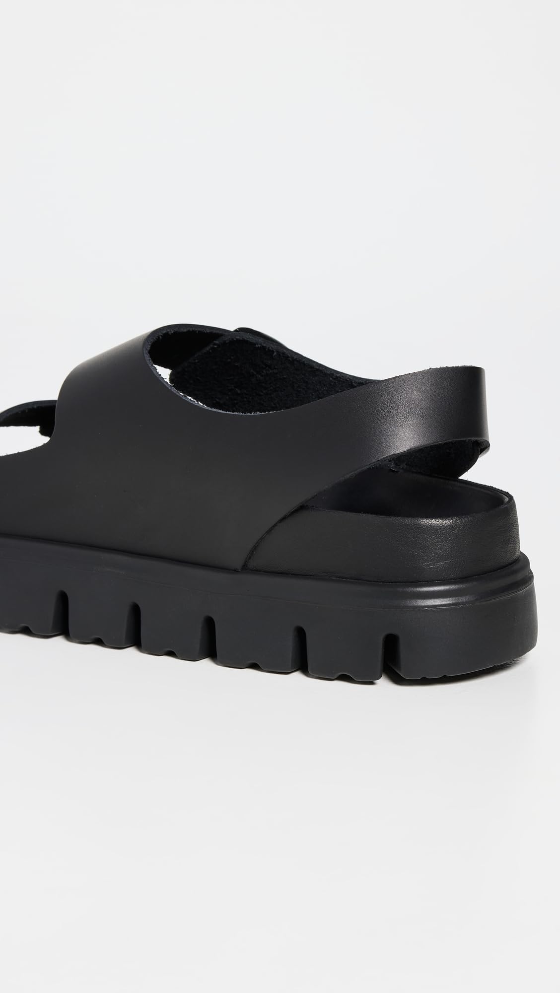 Birkenstock Women's Milano Chunky Sandals, Black, 7-7.5 Medium US