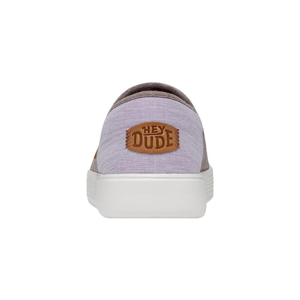 HEYDUDE Sunapee Craft Linen Tan Size M14 | Men's Shoes | Men's Slip On Sneakers | Comfortable & Light-Weight