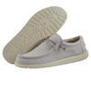 Hey Dude Men’s Wally Chambray Grey Size 11 | Men’s Shoes | Men's Lace Up Loafers | Comfortable & Light-Weight