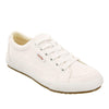 Taos Footwear Women's Moc Star White Canvas Sneaker 9.5 (W) US