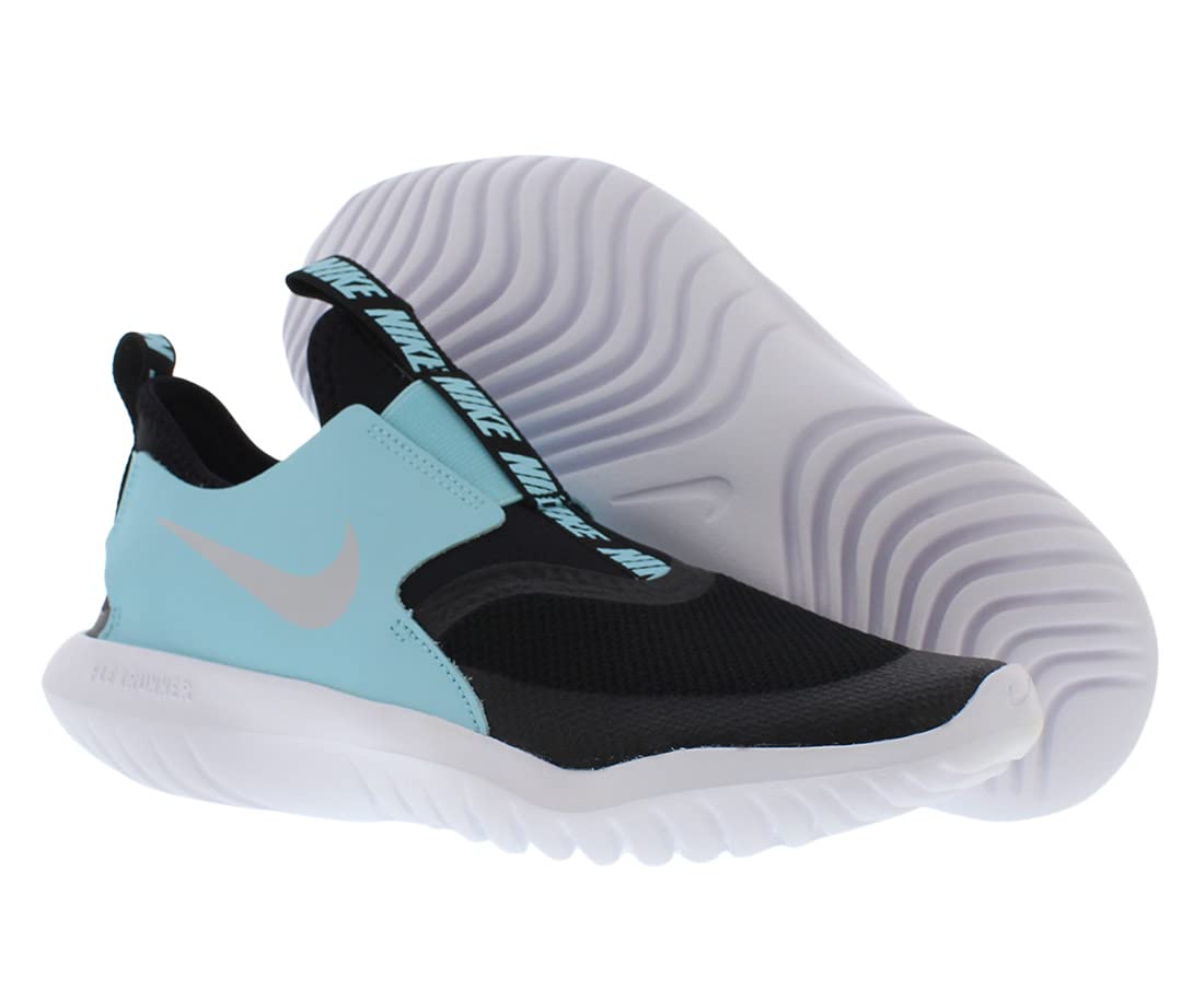 Nike Flex Runner (gs) Big Kids (Black/Pure Platinum, 5.5)