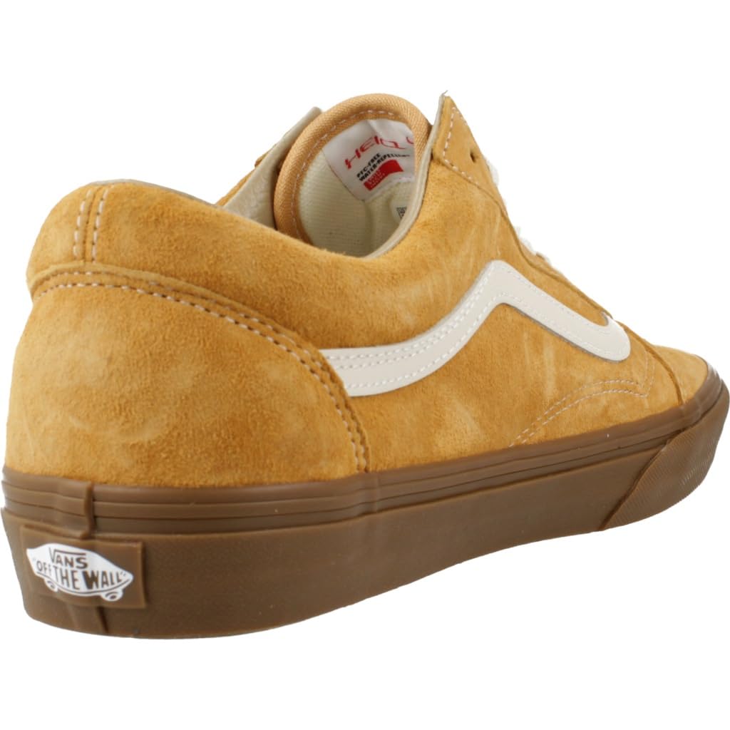 Vans - Unisex Old Skool Shoes, Color Pig Suede Gum Antelope, Size: 7.5 D(M) US Mens / 9 B(M) US Womens