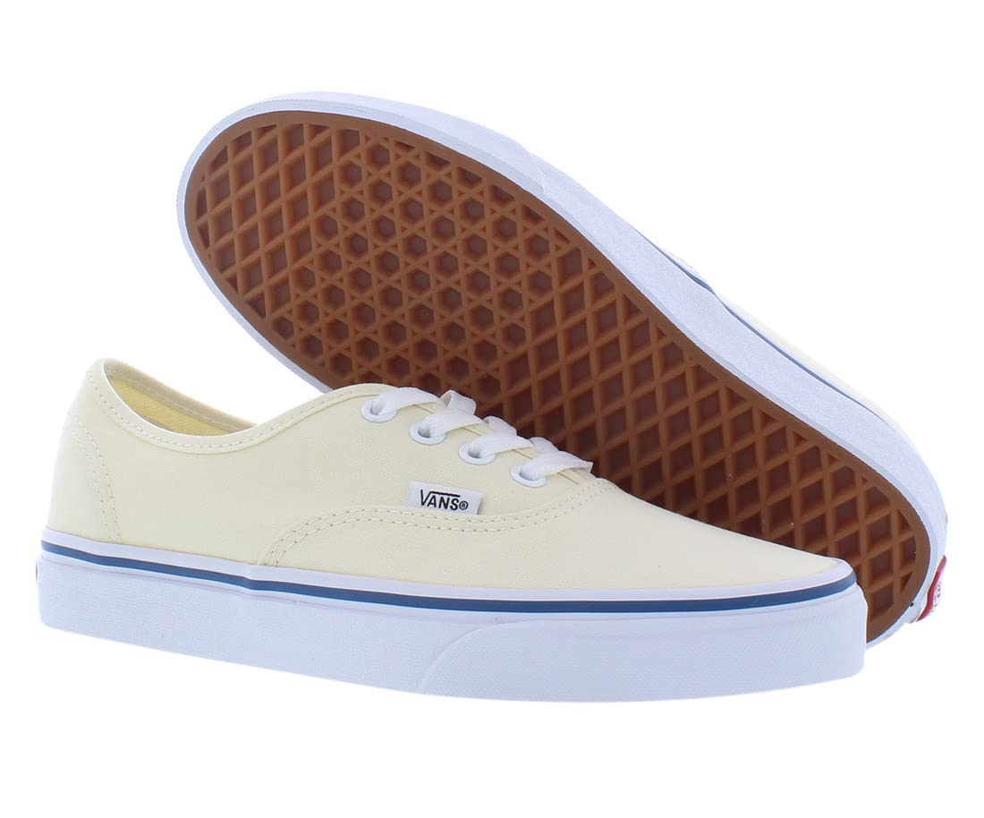 Vans Unisex's Vans Authentic Skate Shoes 8.5 (White/Off White)