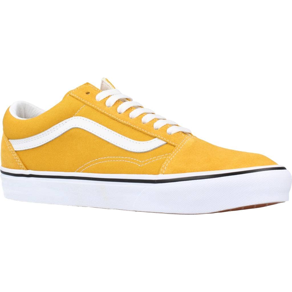 Vans Men's Old Skool Sneaker, (Color Theory) Golden Yellow, Size 4