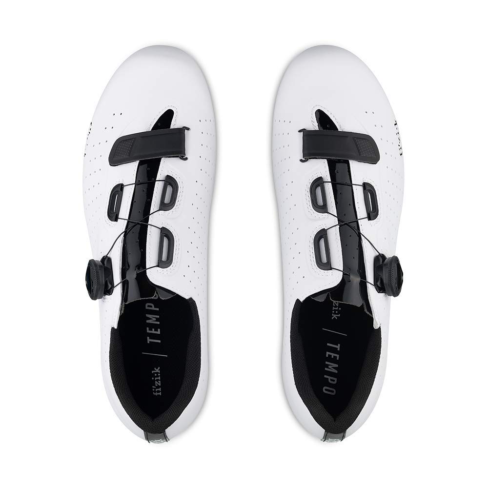 Fizik Tempo R5 Overcurve Cycling Shoe, White/Black- 40.5, White/Black