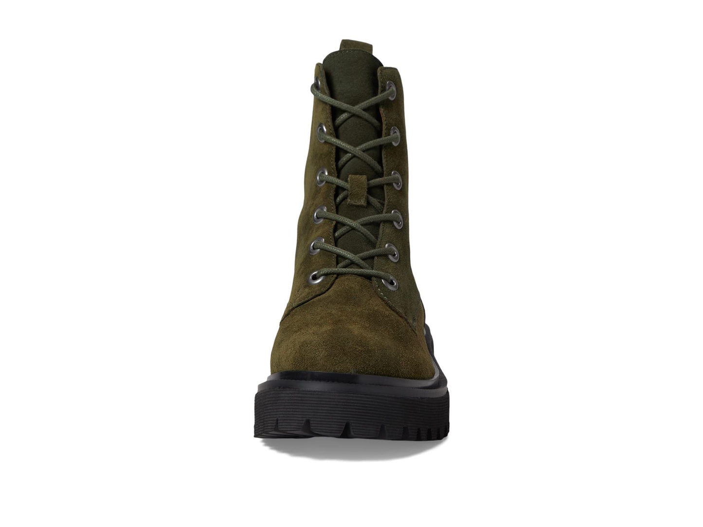 Madewell Cambrie Lace-Up Boot-Suede Cargo Green 7 M
