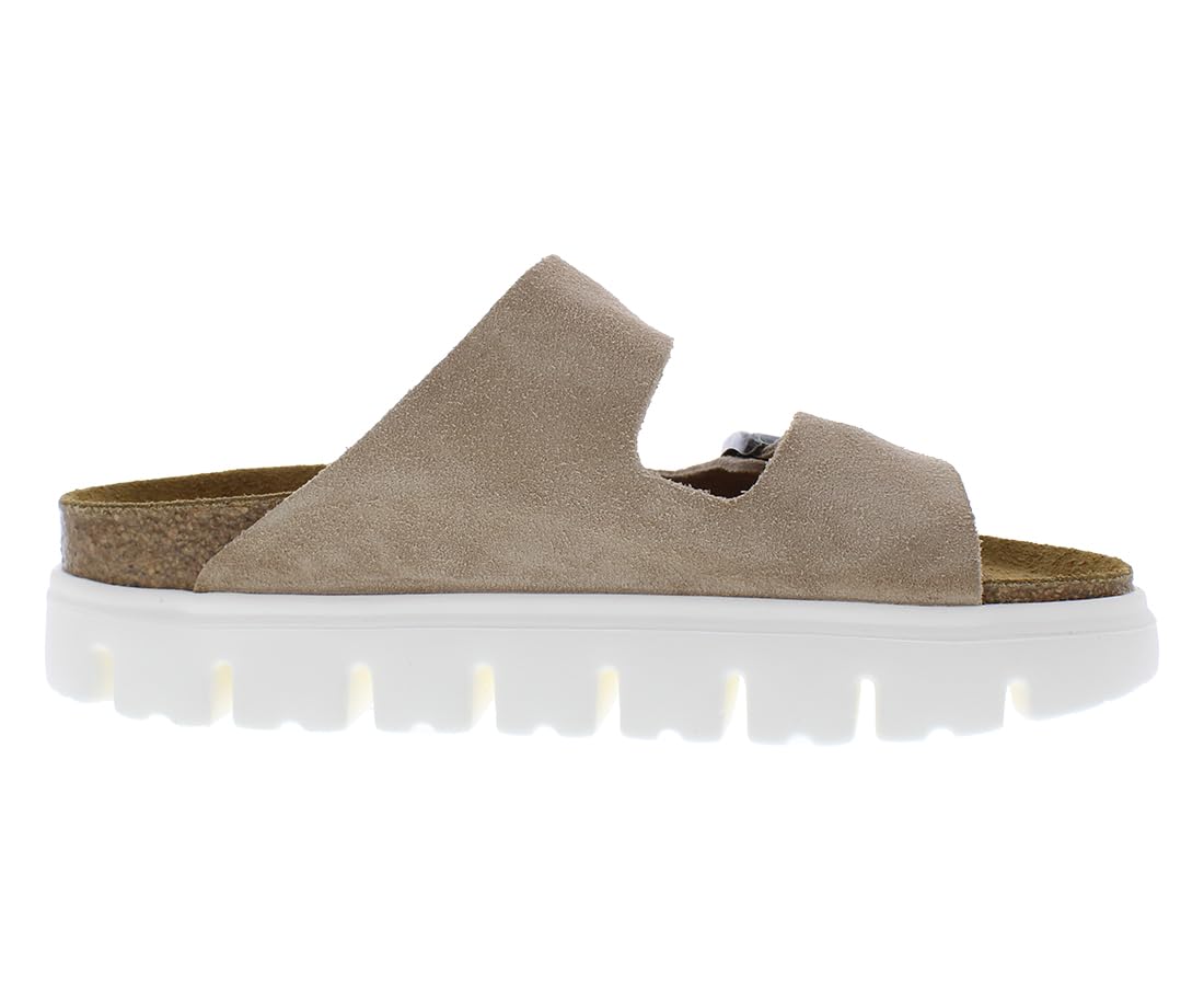Birkenstock Women's Arizona Chunky Sandals, Warm Sand, Tan, 8-8.5 Narrow US