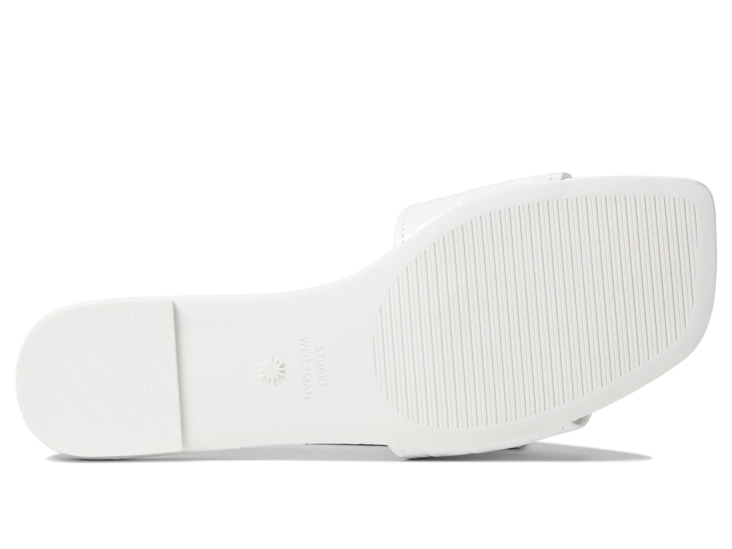 Stuart Weitzman Summer Slide Sandal White 8.5 B