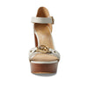 Michael Kors Rory Platform Sandal Cream 7 M