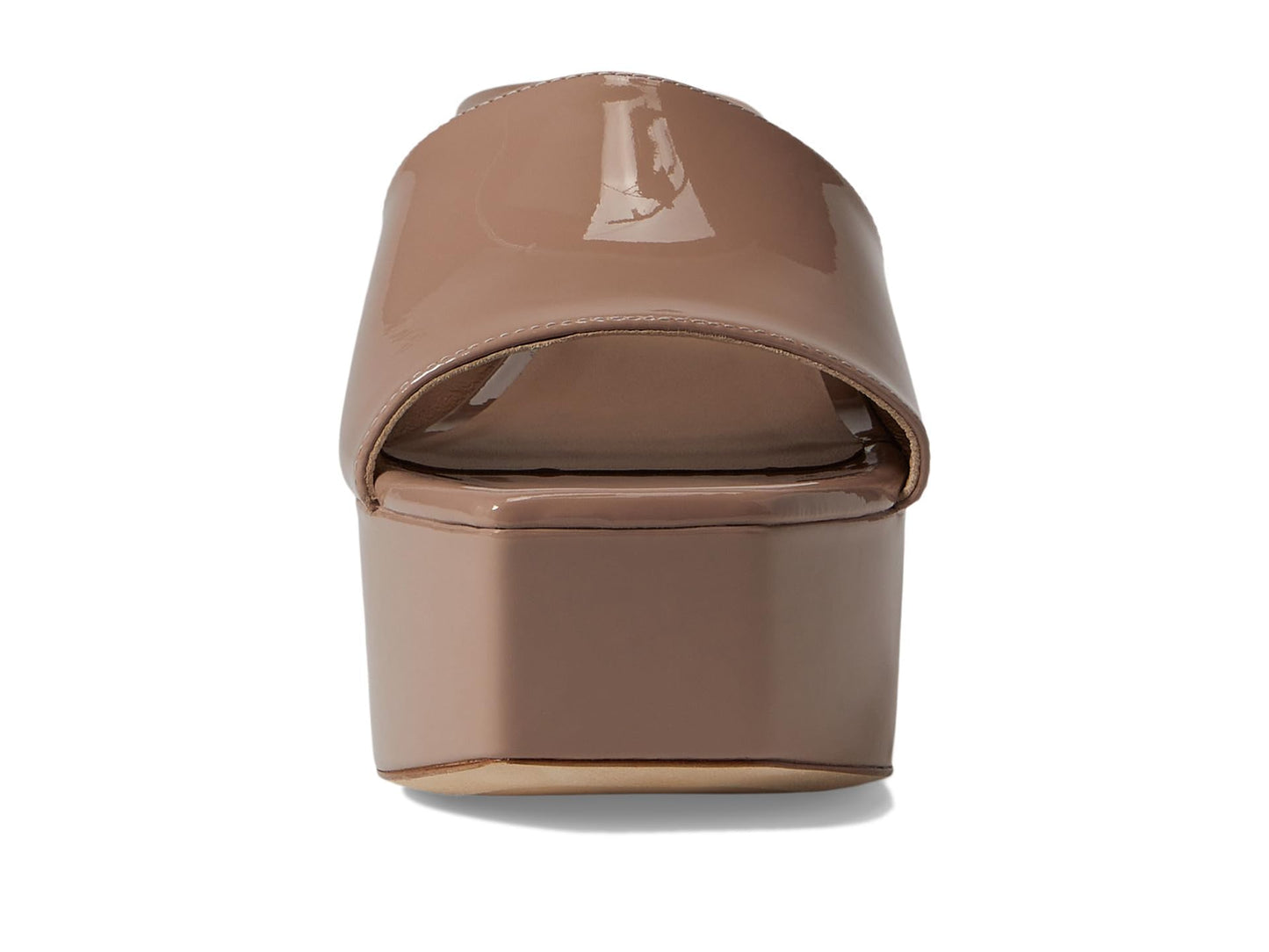 Stuart Weitzman Squarehigh Platform 95 Slide Fawn 9 B