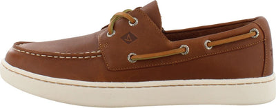 Sperry Mens Sperry Cup 2-Eye Boat Shoe, Tan, 10.5