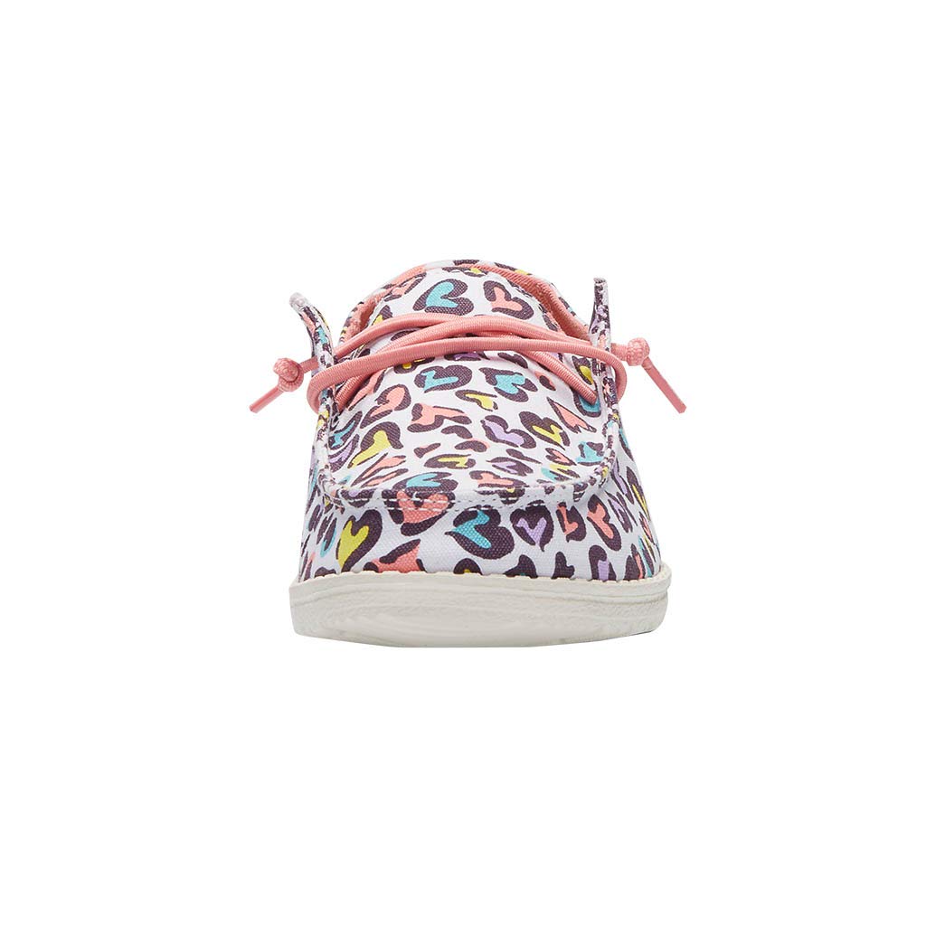 HEYDUDE Girl's Wendy Youth Shoes White Leopard