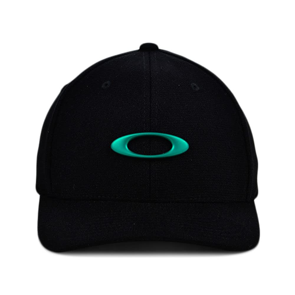 Oakley Tin Can Premium Flex Stretch-Fitted Cap Black/Teal