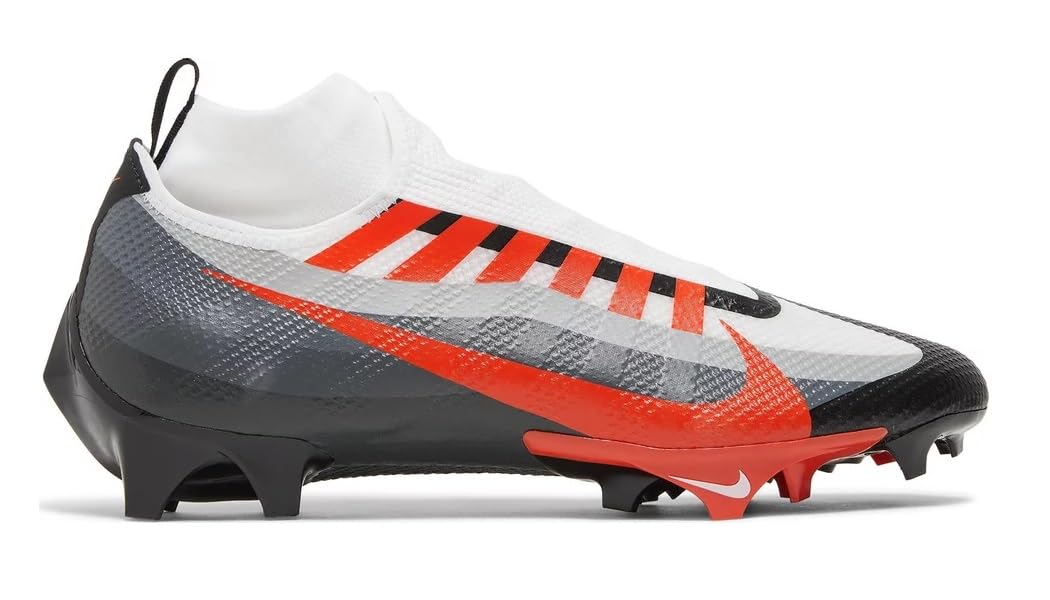Nike Mens Vapor Edge Pro 360 Football Cleat, Black/Team Orange-White Sz 7.5