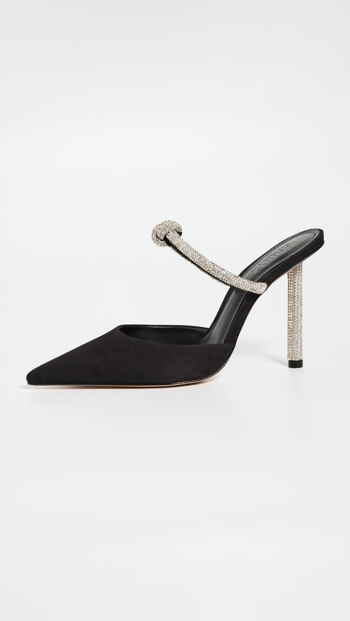 SCHUTZ Women's Pearl Pin Heels, Black, 6.5 Medium US