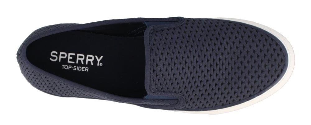 Sperry Top-Sider Women's Seaside Slip On Perf Slip-on Loafer, Navy, 5 M US