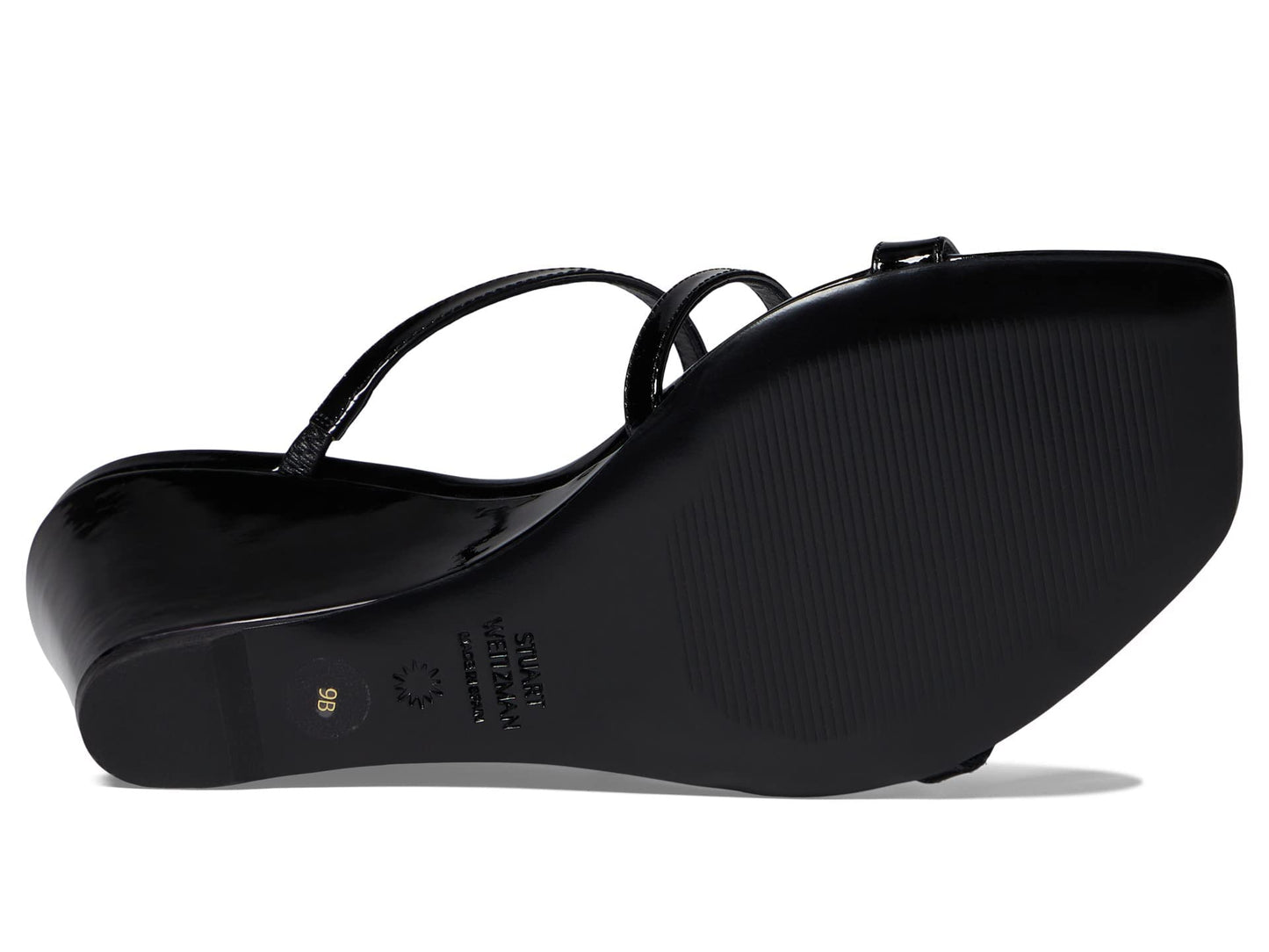 Stuart Weitzman Strapeze 85 Wedge Black 8.5 B