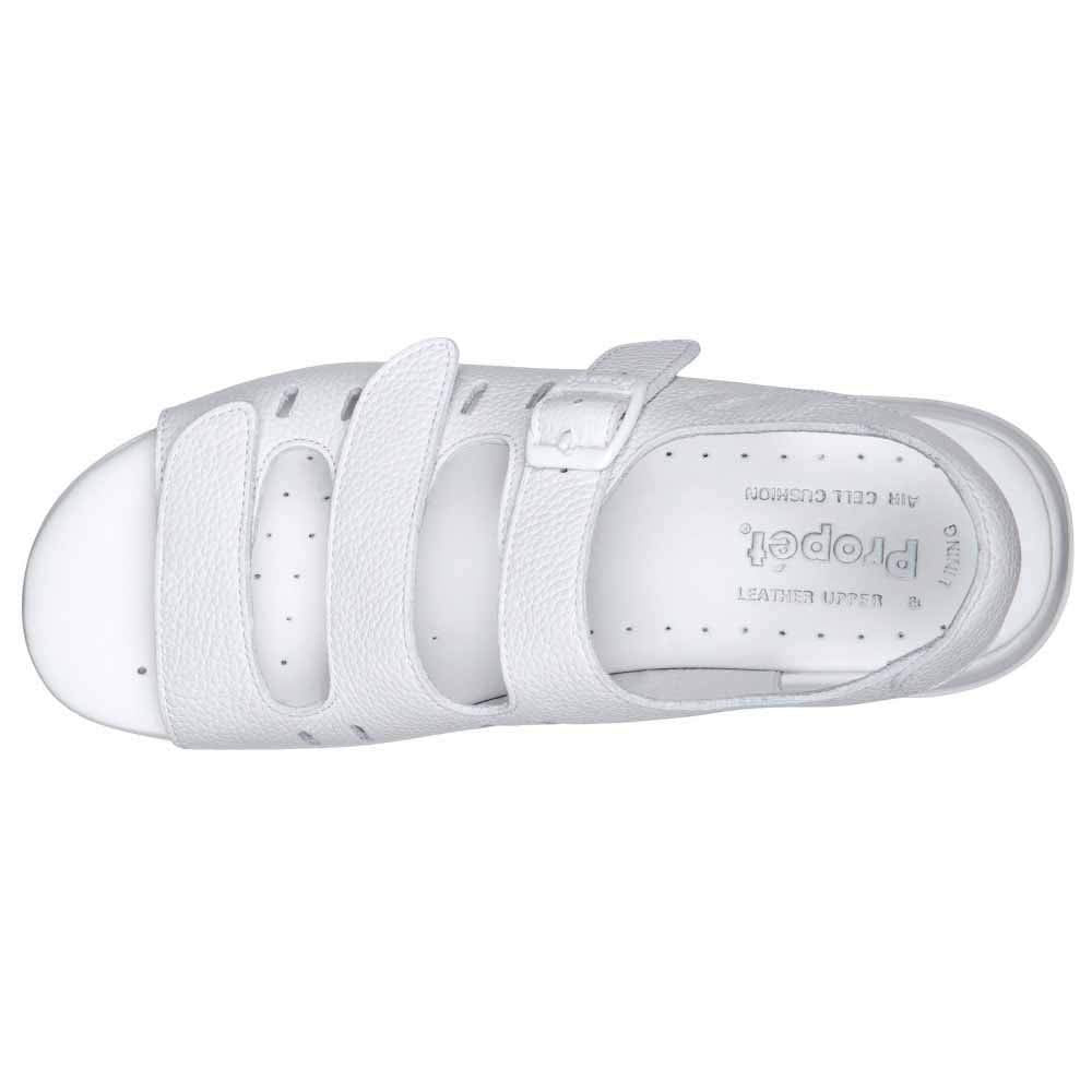 Propet Women's W0001 Breeze Walker Sandal,White Grain,9.5 N (US Women's 9.5 AA)