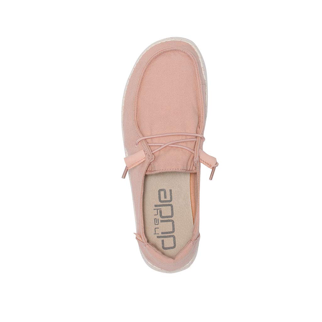Hey Dude Women's Wendy Antique Rose Size 8 | Women’s Shoes | Women’s Lace Up Loafers | Comfortable & Light-Weight