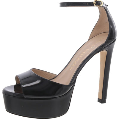 Stuart Weitzman Discoplatform Sandal Black 9.5 B