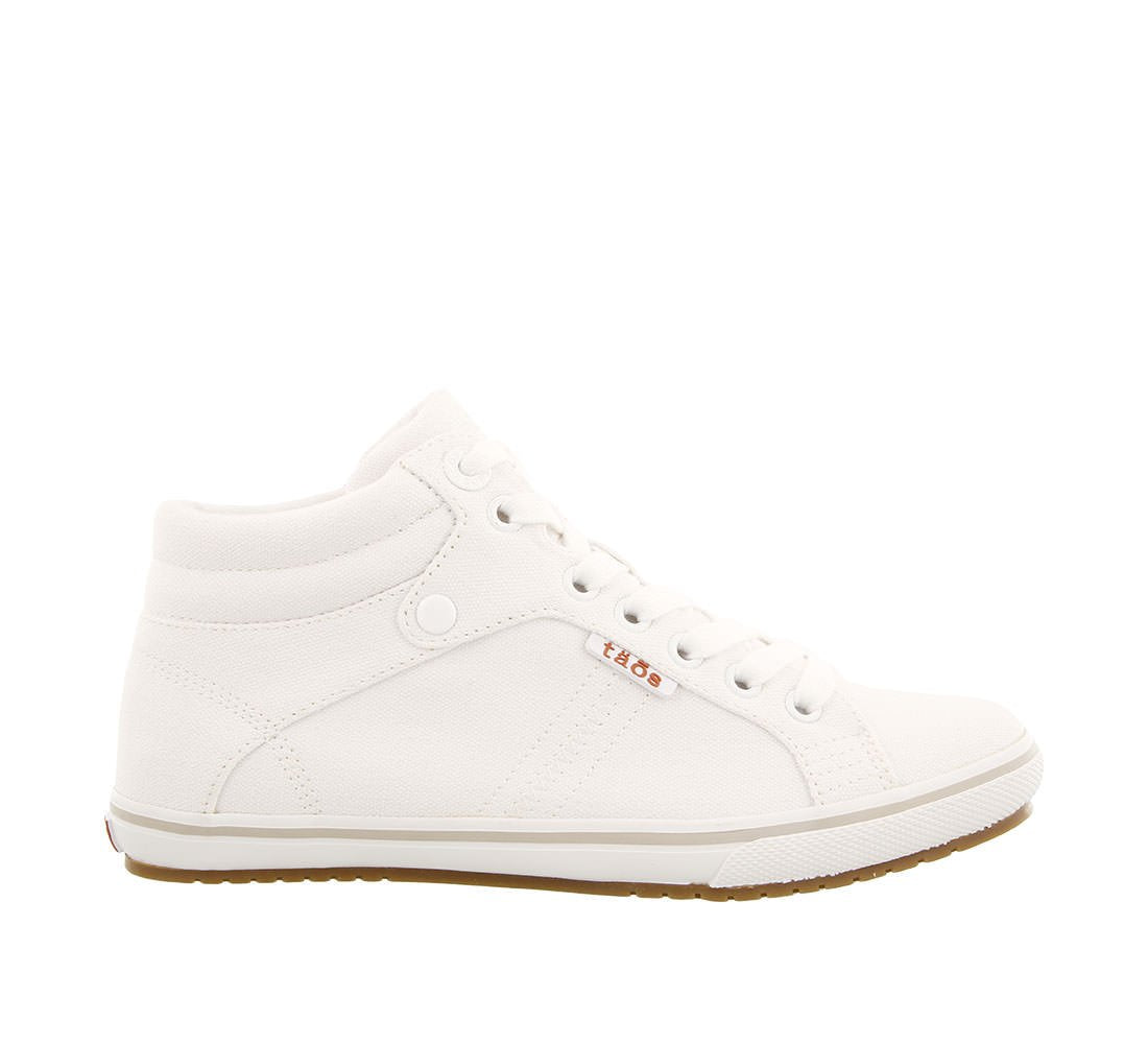 Taos Footwear Women's Top Star White Canvas Sneaker 9.5 M US