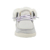 Hey Dude Girl's Britt (Toddler/Little Kid/Big Kid) Fleece White 5 Big Kid M