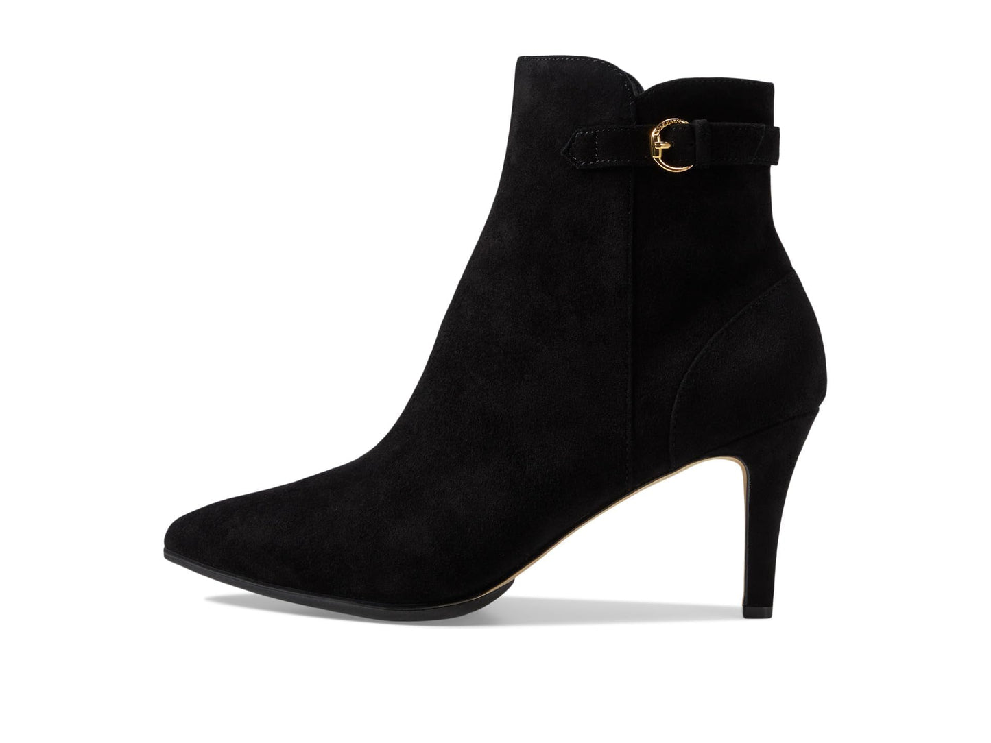 Cole Haan Women's Grand Ambition Vesper Bootie 75 mm Fashion Boot, Black Suede, 8.5