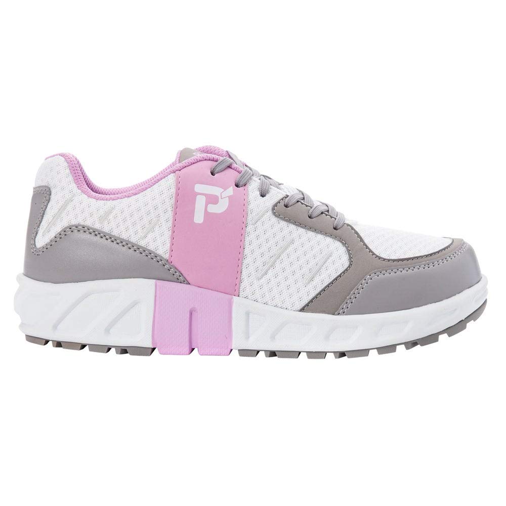 Propet Women's Matilda Shoe, White/Pink, 8.5 2E US